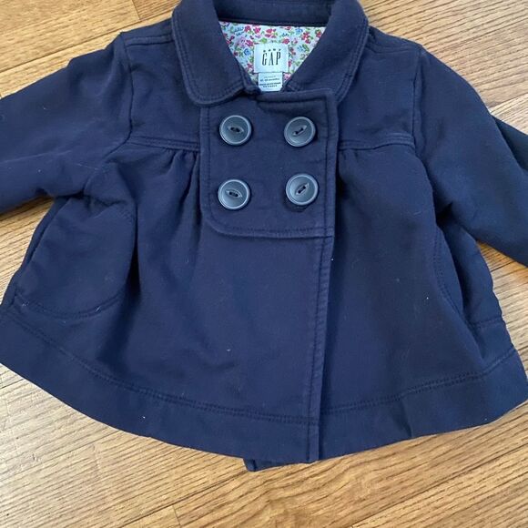 Baby GAP Y2k Vintage Navy Kids Peacoat 12-18 months dark blue great condition - Picture 2 of 4